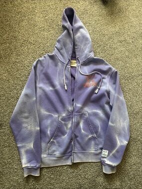 GALLERY DEPARTMENT LAVENDER PURPLE TIE DYE ZIP UP